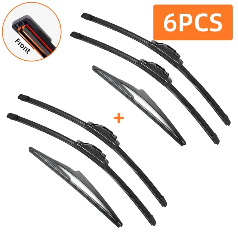 

Двойные резиновые автомобильные дворники для Nissan X-Trail T32 Rogue 2 2014-2020, задние дворники, аксессуары 2015, 2016, 2017, 2018, 2019, 2020