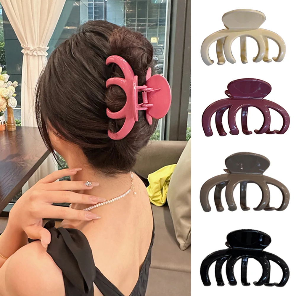 

Блестящие пластиковые заколки-крабы для волос, аксессуары для волос оптом