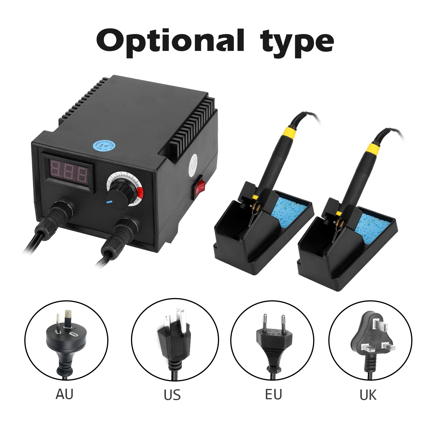 

100W Multifunctional Digital Display Electric Gourd Wooden Pyrography Machine with 20pcs Heating Pen Heads 200-250V