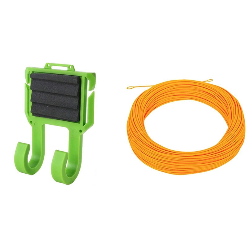 

1 Pcs Fishing Storage Rack Belt Clip Fly Fishing Rod Holder & 1 Pcs Wf5f Fly Fishing Line With Joint