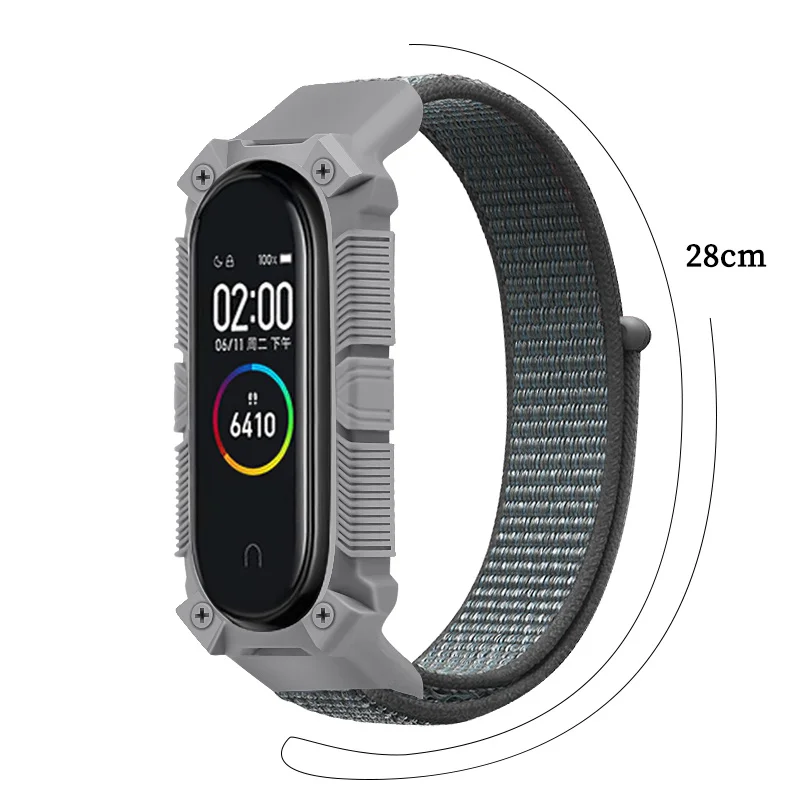 Браслет Для XiaoMi Band 6 спортивный нейлоновый ремешок Miband4 Miband 5 мужской и женский