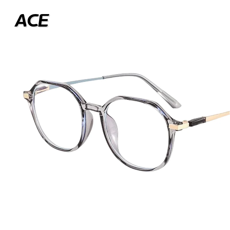 

ACE Polygonal Anti-blue Light Finished Myopia Glasses Fashion Eyeglasses Men Women Flat Mirrors Diopter 0 -1.0 -1.5 -2.0 To -6.0