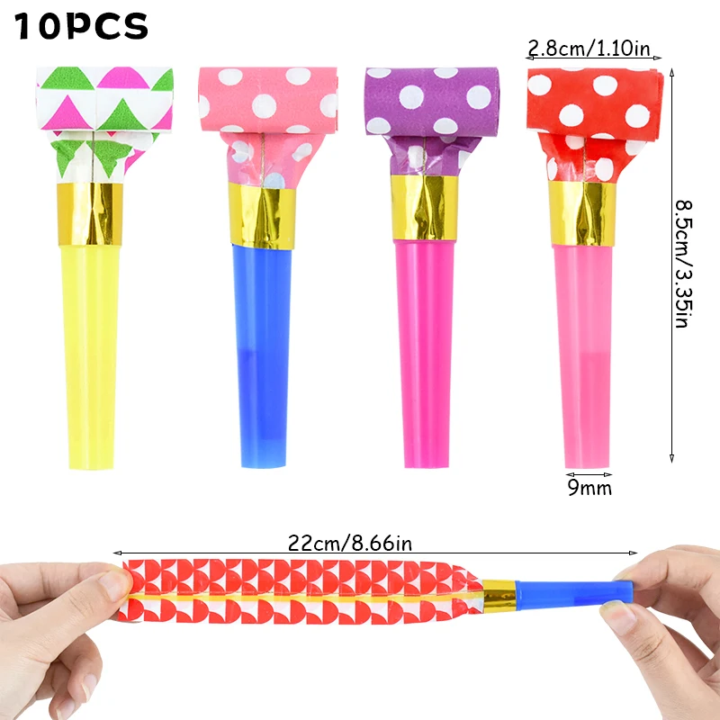 Красочный свисток Торнадо для детей забавная вечеринка шумогенератор