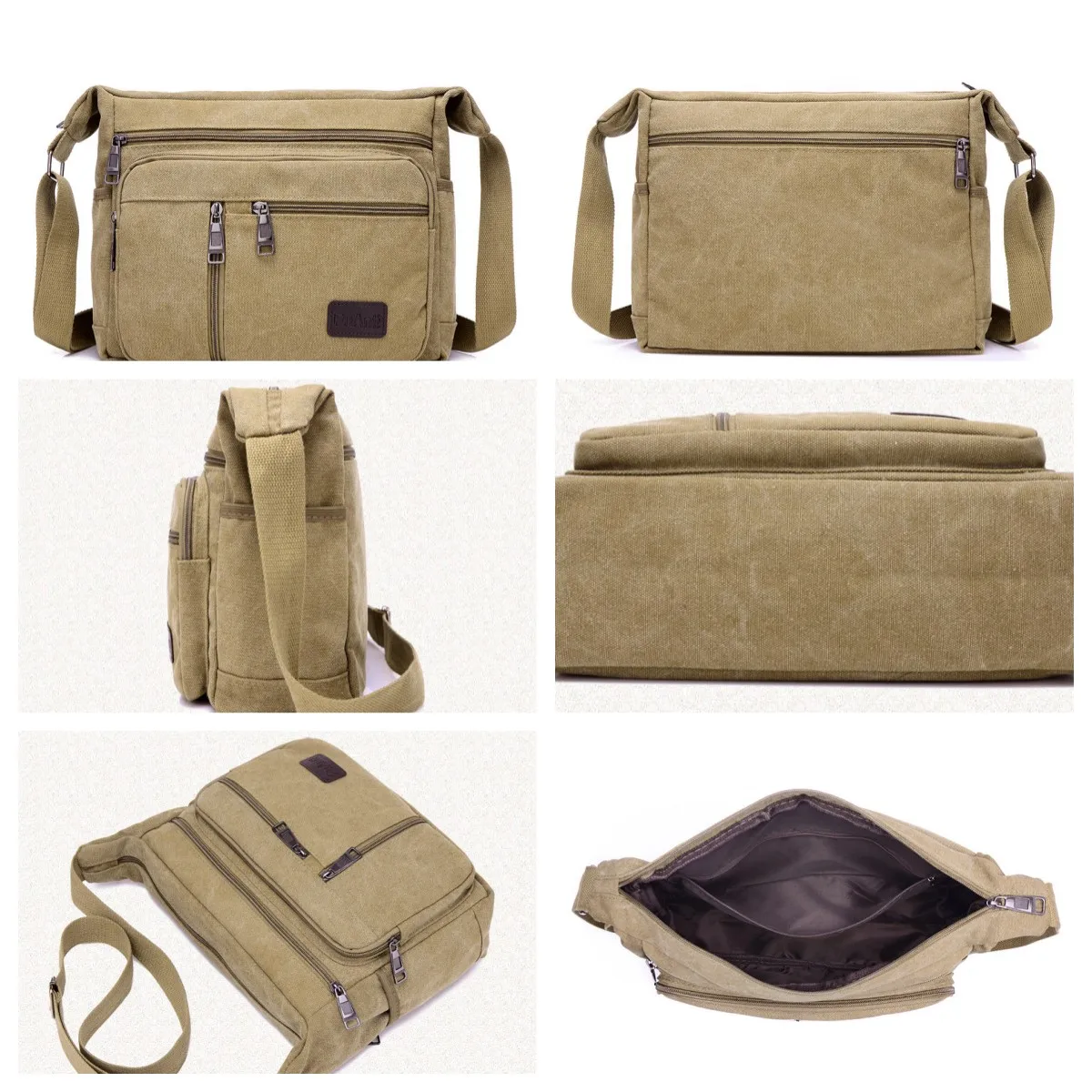 Xiaomi Men's Trendy Business Canvas Single Shoulder Bags Travel Sports Casual Messenger Bag Crossbody Sling Hanging Bags Pack