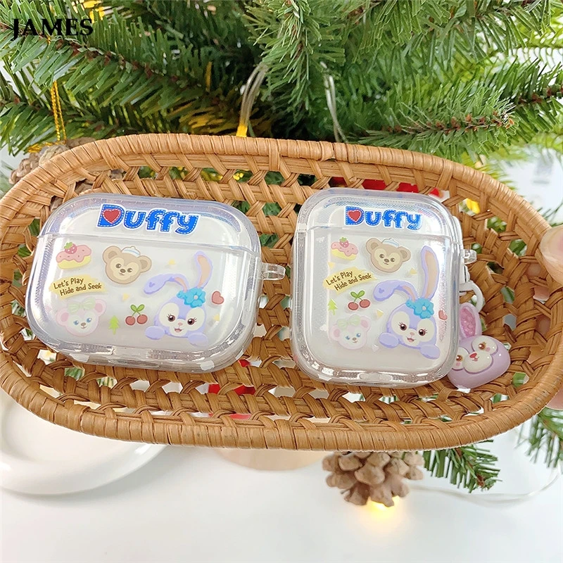 Милый мультяшный чехол Duffy StellaLou Gelatoni DIY для наушников AirPods 1 2 3 Pro 4 беспроводных