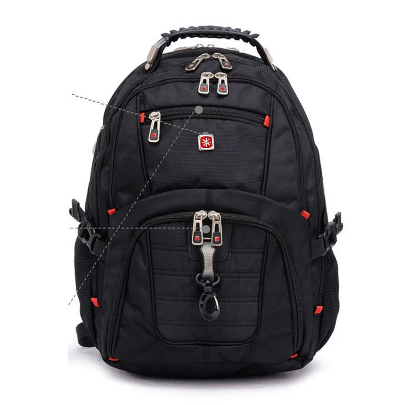 Рюкзак Швейцарский Мужской для ноутбука 17 3 дюйма дорожная сумка большой
