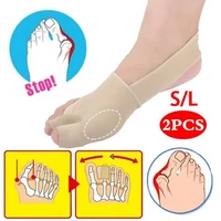 2pcs support splint correction socks hallux valgus braces pedicure orthotics thumb sleeve adjustable toe separator feet care