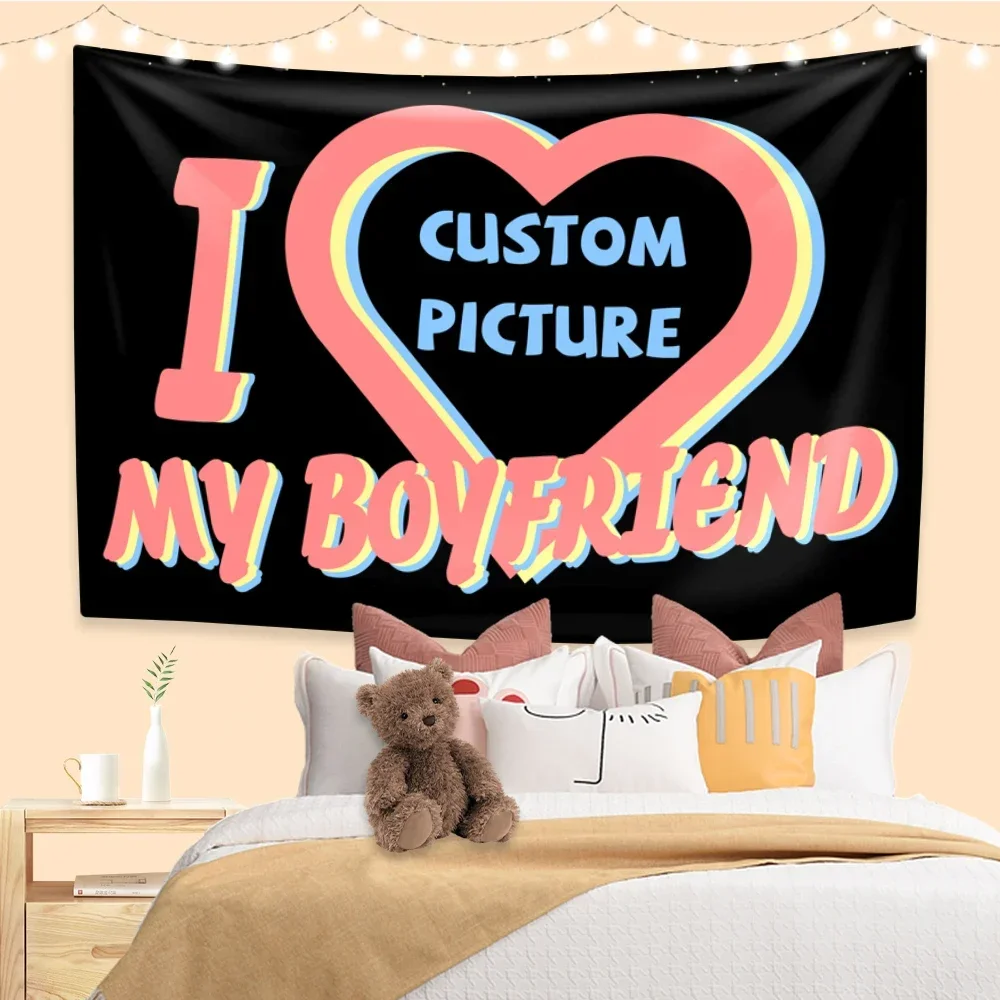 Гобелен Я люблю своего бойфренда домашний декор на заказ настенный фон для