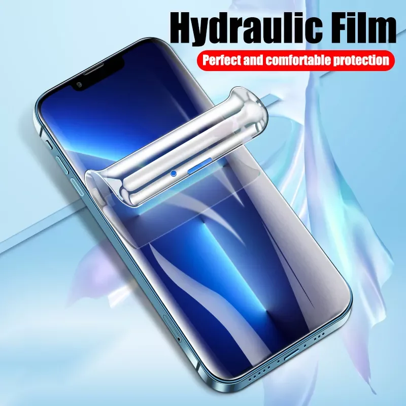 Full Cover Hydrogel Film On The For iPhone 13 12 13 For iPhone X XS XR XS MAX 6 7 8 Plus 11 12 13 Pro Max Screen Protector