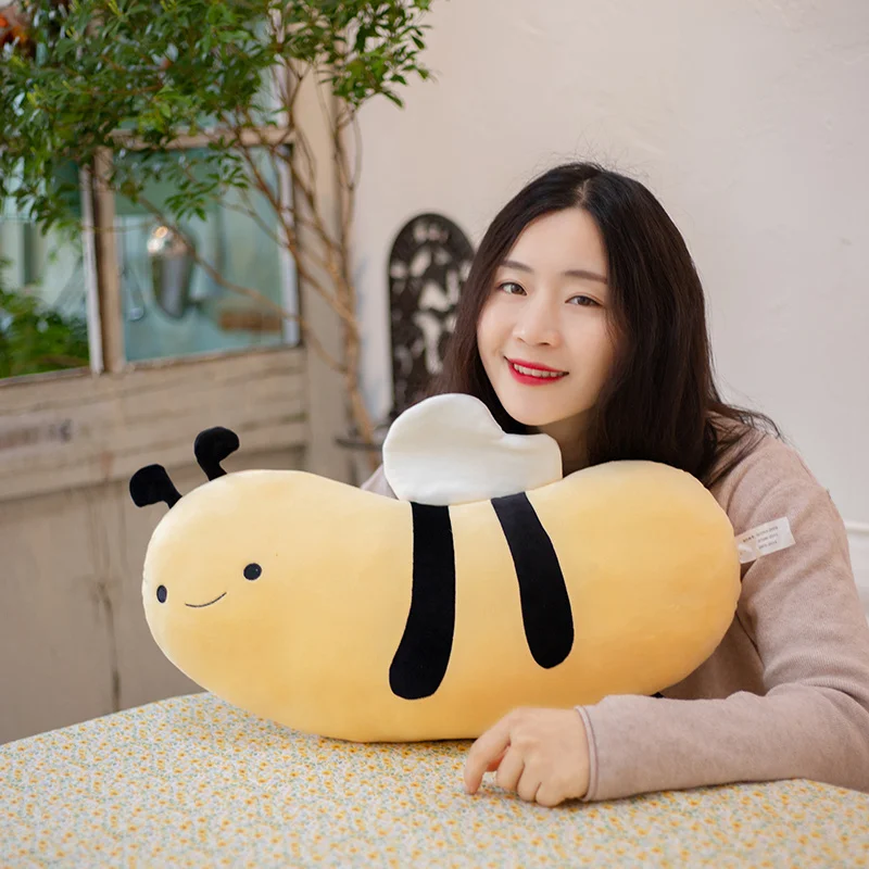 

50cm Duck Sheep Bee Hedgehog Plush Toy Stuffed Cartoon Animal Pillow Soft Sleep Toy Baby Doll for Kids Child Cute Room Decor