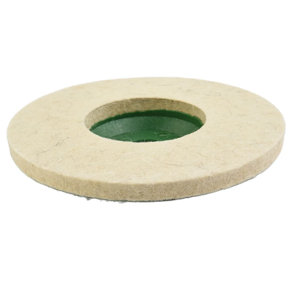 

High Quality Polishing Wheels Tool 125*22mm 5 Inch 5pcs Buffer Felt Metalworking Pad Polish Discs White + Green