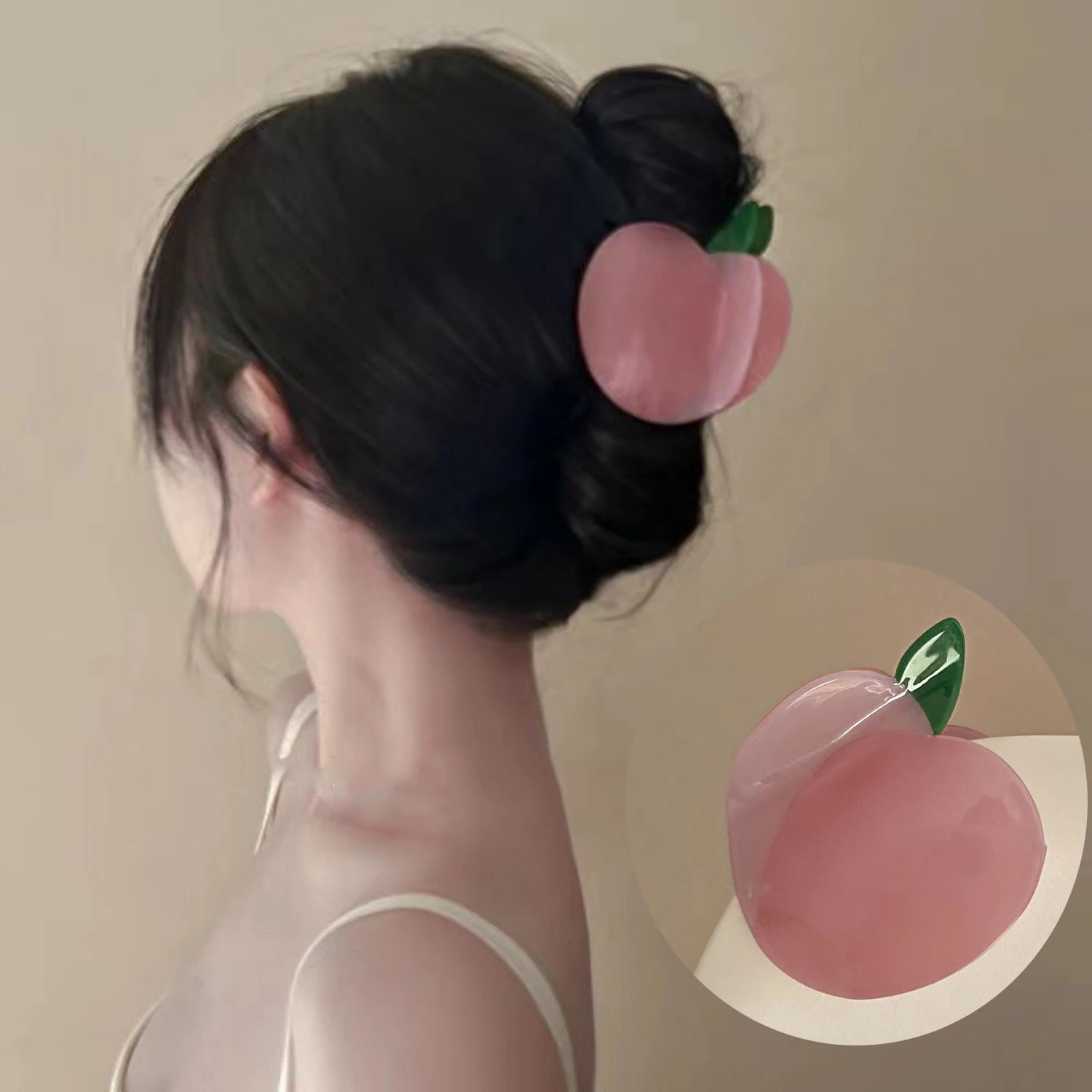 

1 шт. фруктовый персиковый зажим для волос Корея новый креативный дизайн коготь свежий уксусной кислоты зажим для акулы для милых девушек