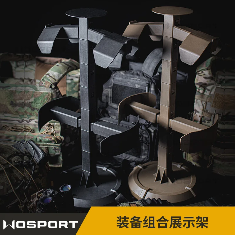 

Tactical Assembly Helmet Vest Display Rack Waist Seal Support Rack Tactical Hanger Adjustable Removable