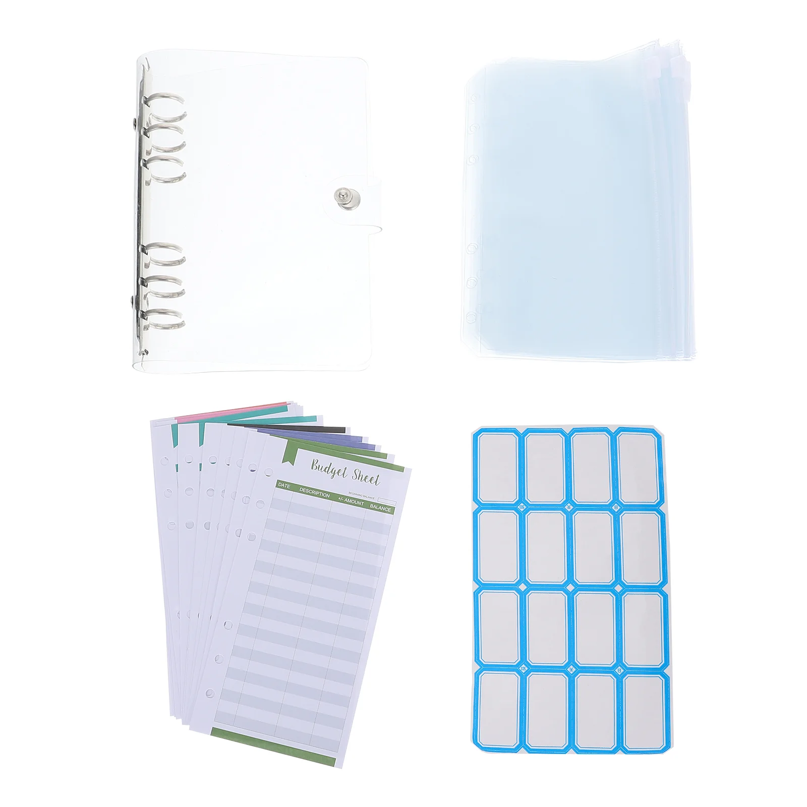 

1 Set of Portable Budget Management Book Cash Loose-leaf Planner Notepad