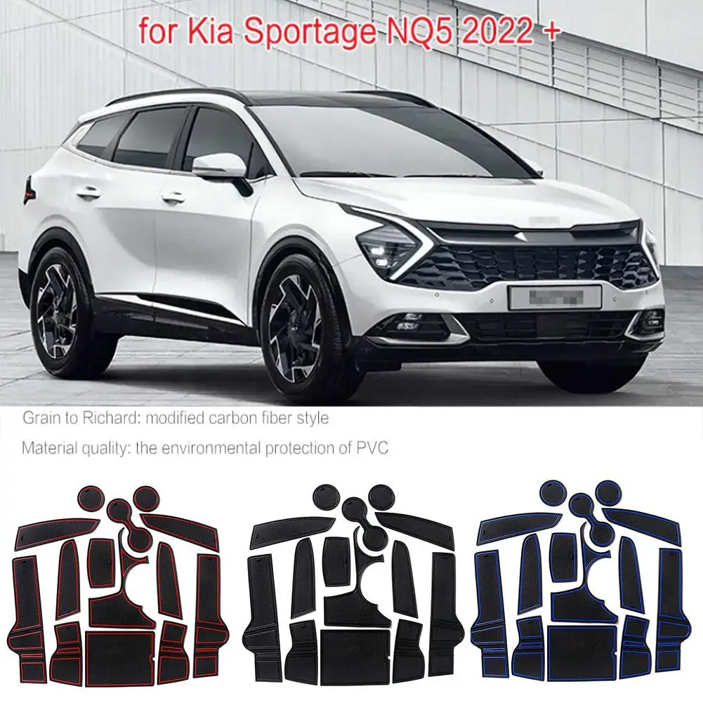 Противоскользящий коврик для ворот и чашек Kia Sportage Nq5 2022 аксессуары в