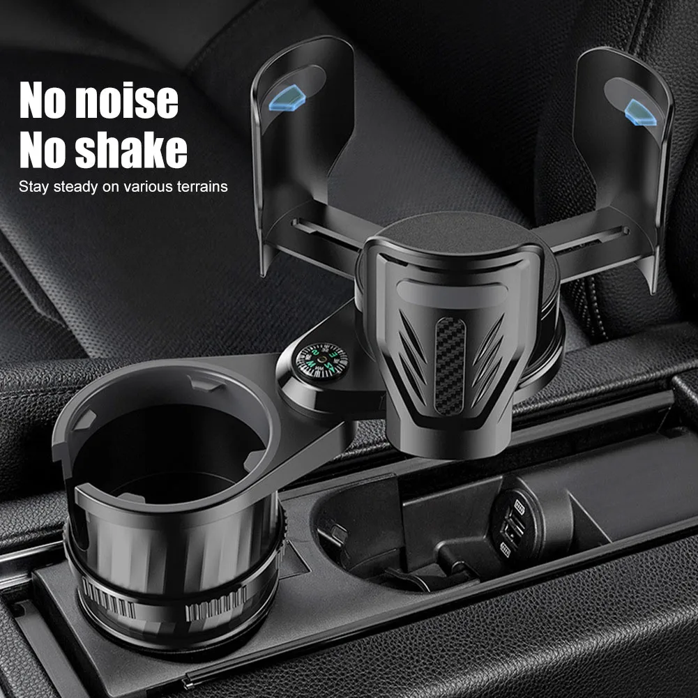 

Universal 2-layer Car Cup Holder beverage holder Expander Stable non-shaking Multifunctional Cup Holder Adapter Auto Accessories