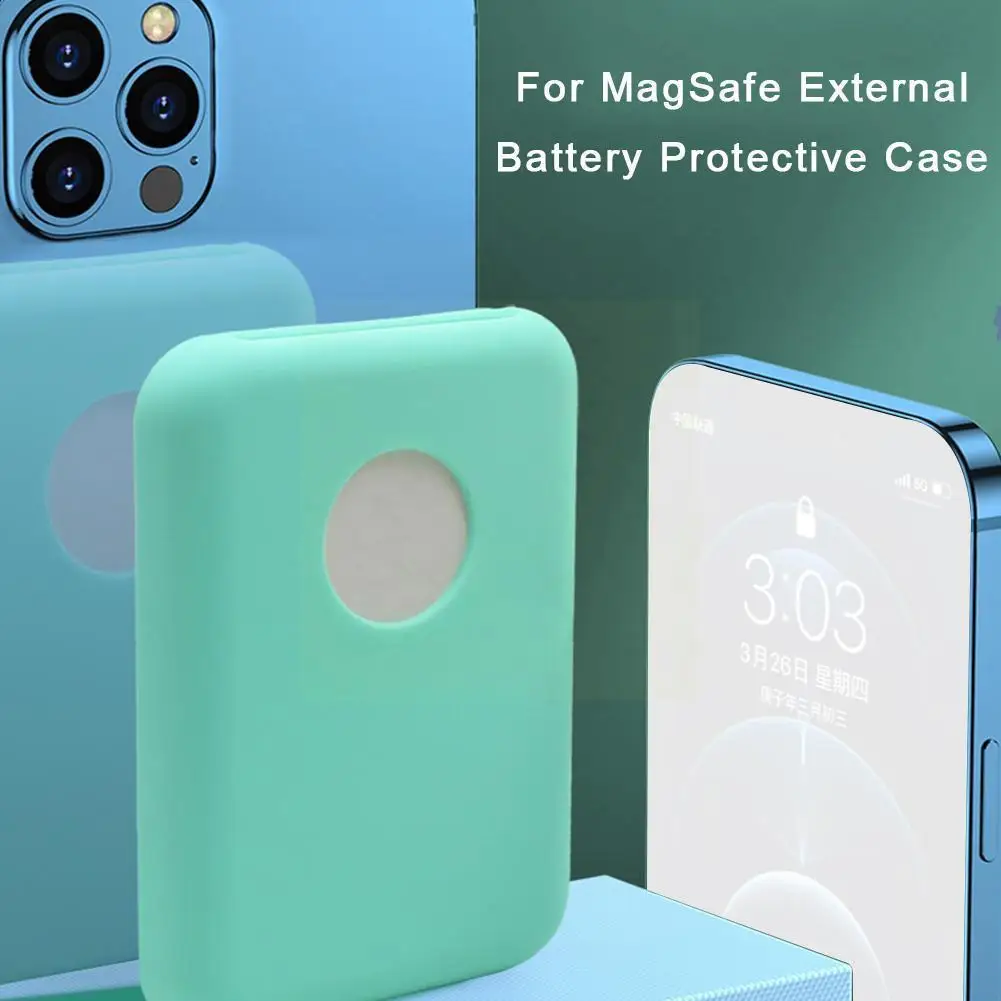 

Ultra-thin Silicone Protective Cover Wireless Charger Cover For Battery Pack P6z5