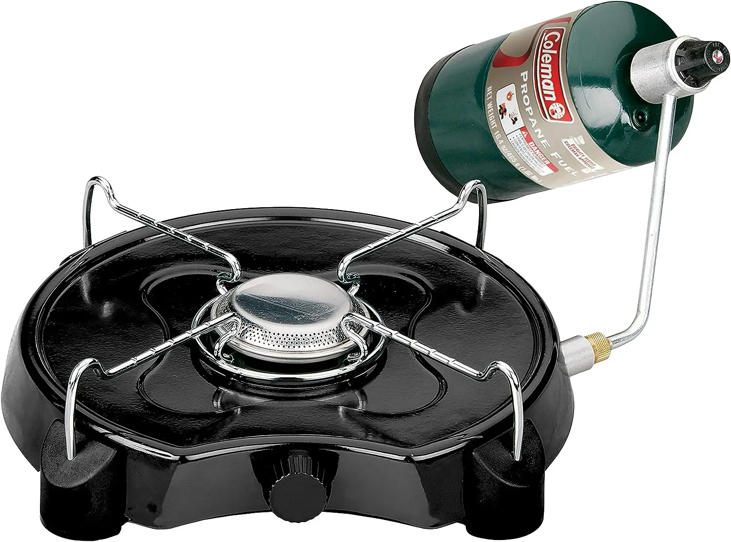 

PowerPack Propane Gas Camping Stove, 1-Burner Portable Stove with 7500 BTUs for Camping, Hunting, Backpacking, and Other Outdoor