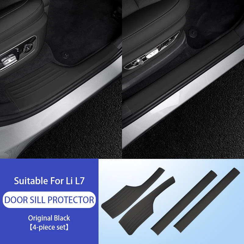 

Для Li LiXiang L7 L8 L9 2022 2023 порог машины защитный чехол кожаная защитная наклейка для lixiang