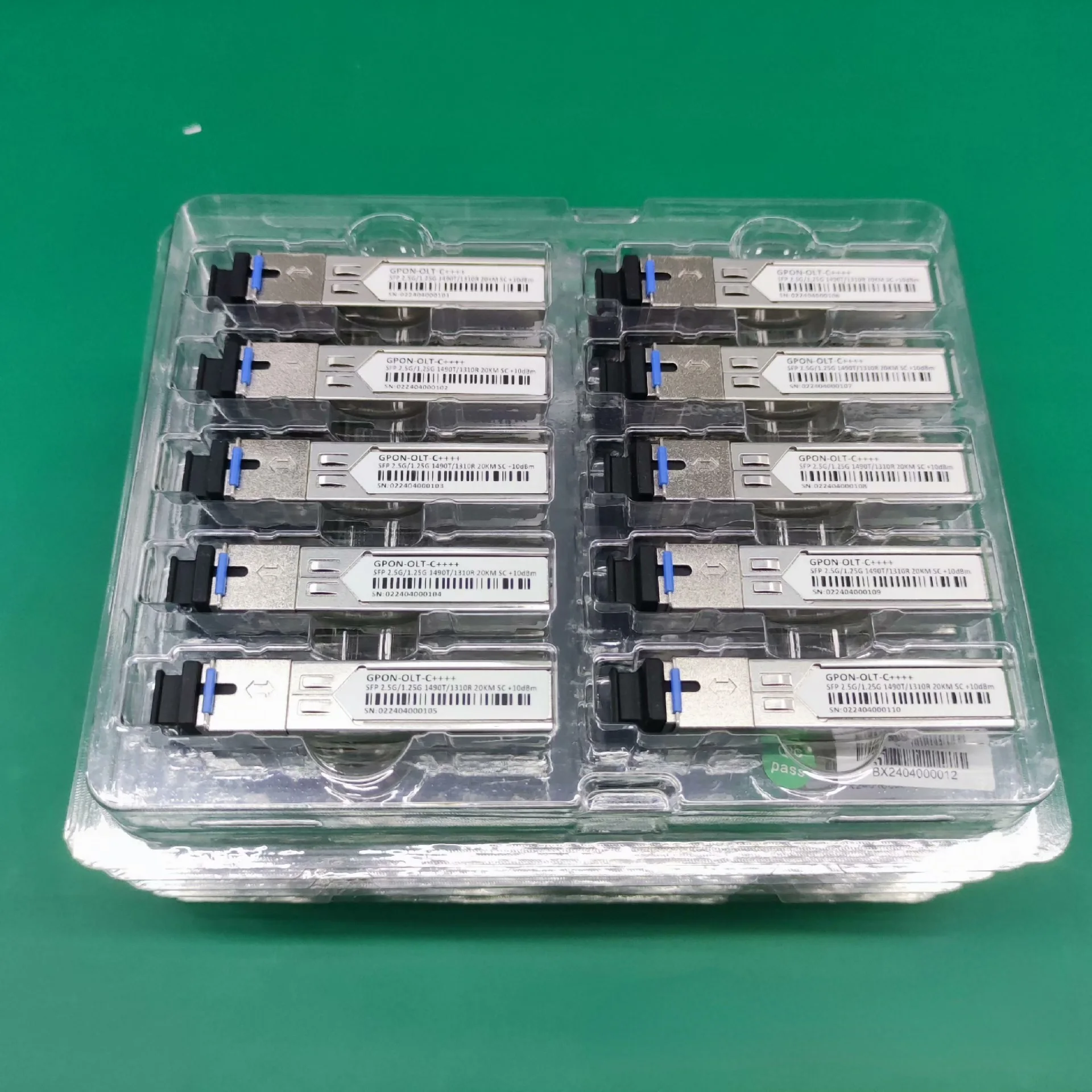 +10 дБм GBIC GPON OLT Class C++++ SFP Tx1490/Rx1310 нм высокая мощность SC 20 км