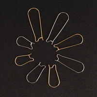 20pcs stainless steel french earring loop hoops ear wire hook for jewelry making findings diy earrings settings base accessories