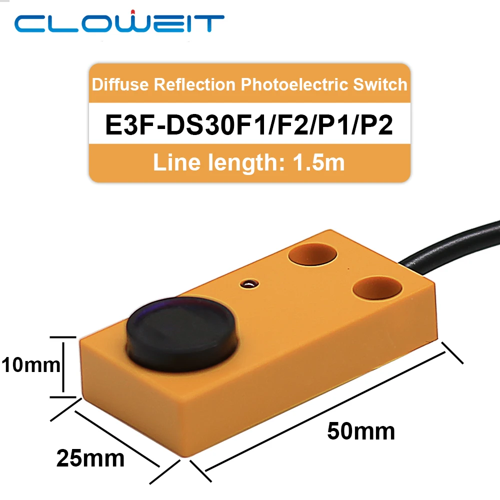 

Инфракрасный индукционный фотоэлектрический переключатель от cloicht, Бесконтактный диффузный датчик отражения, нормальное открытие, три провода, 24 В