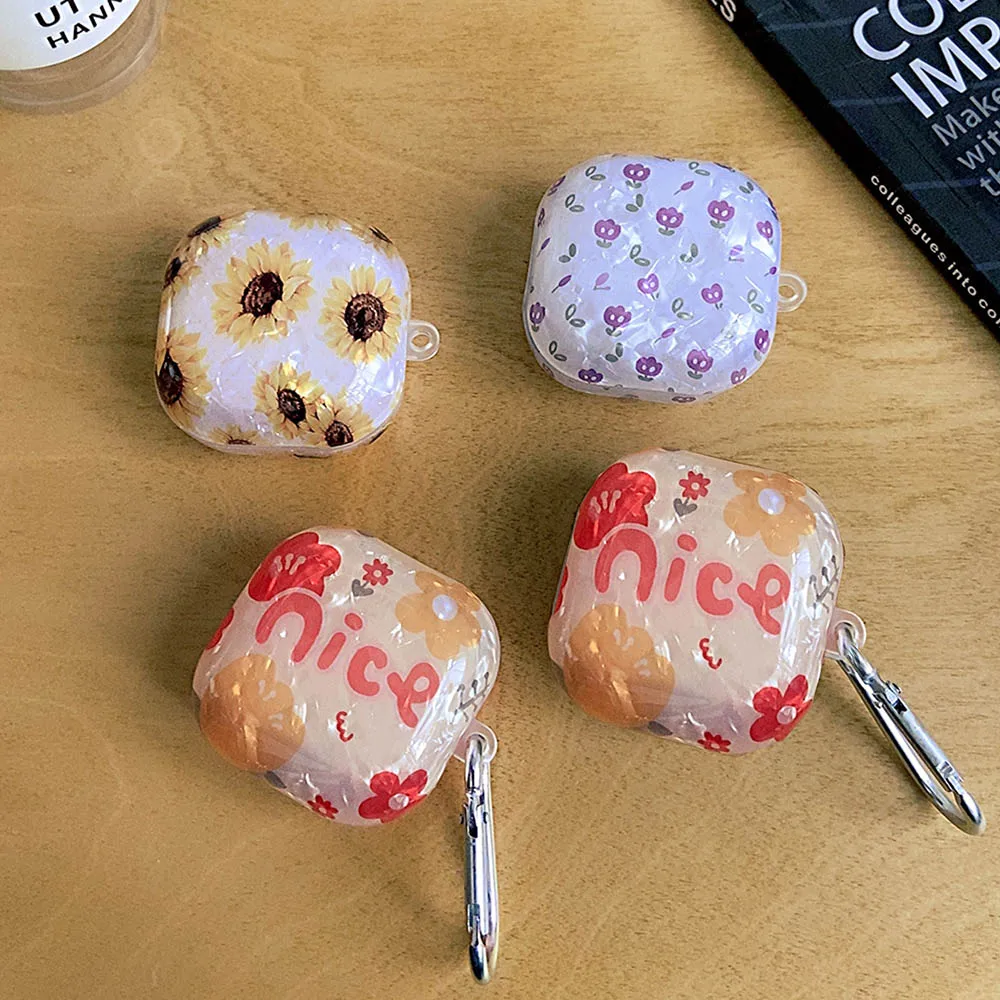 

Sunflower Flowers Nice Case Earphone For Samsung Galaxy Pro Live 2 Soft Shell Texture Shockproof Case for Galaxy Buds2 Pro Cover