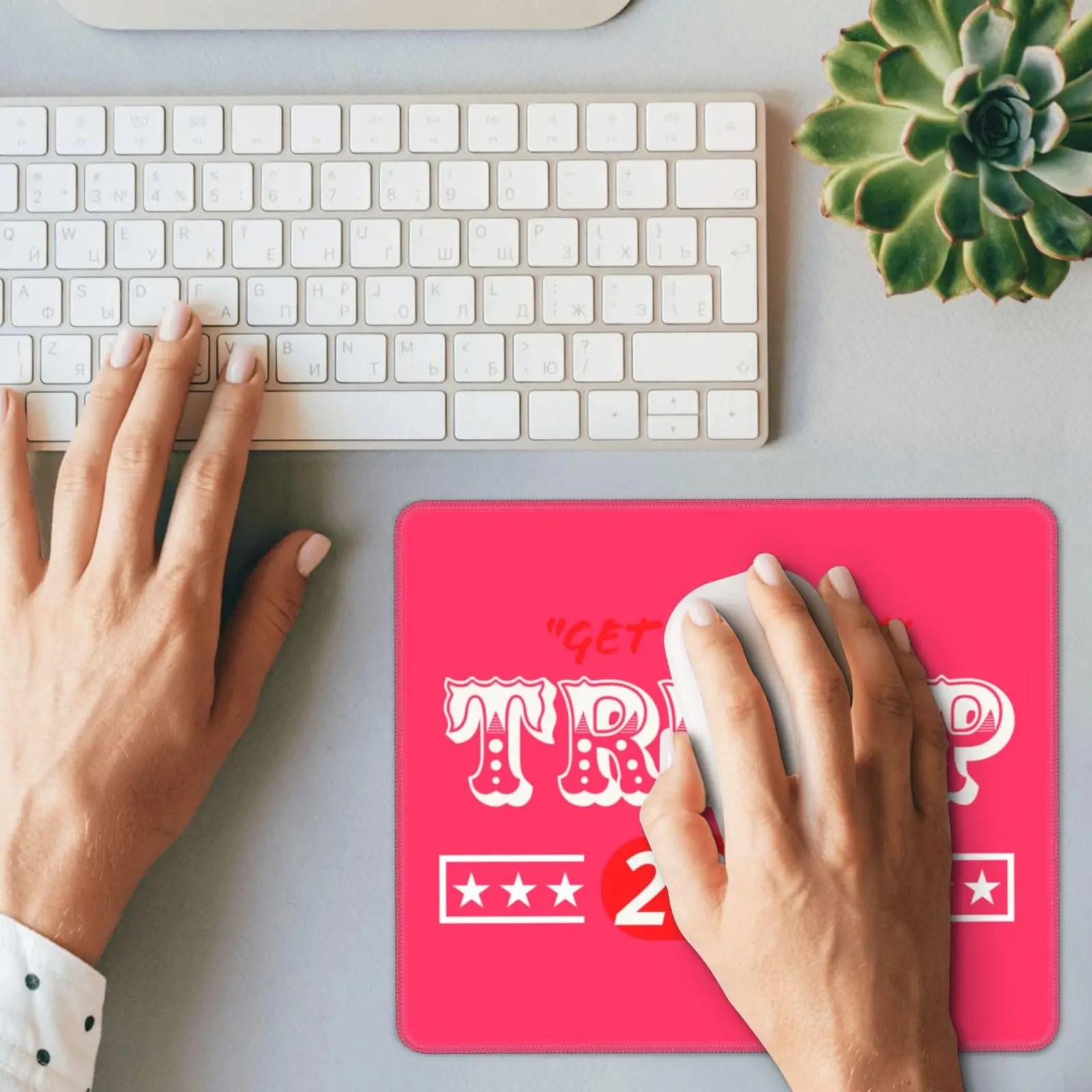 Trump Vance 2024 хит продаж квадратные коврики для мыши удобный игровой коврик