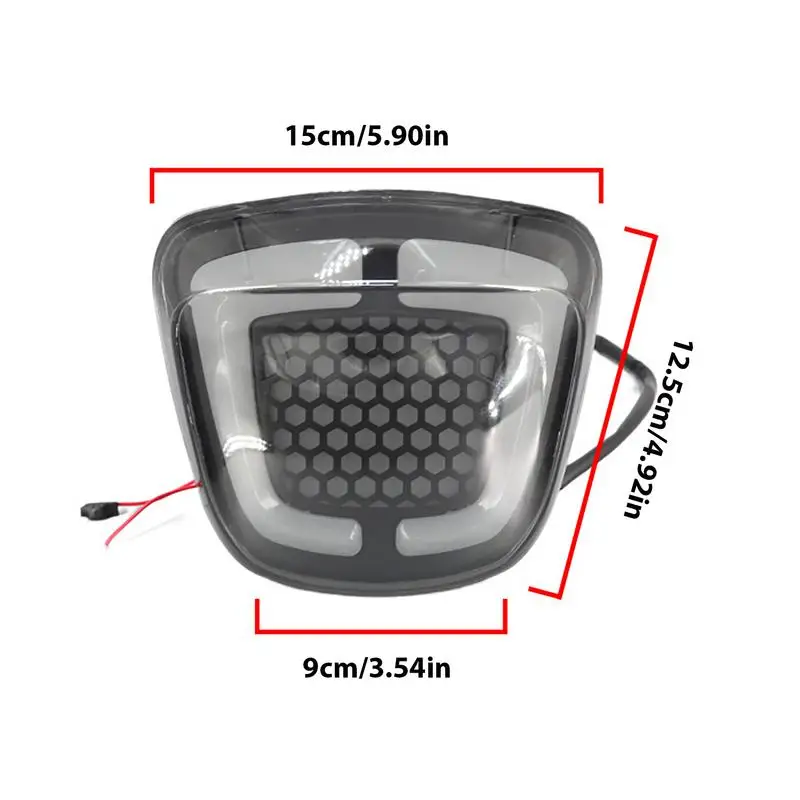 Задний фонарь мотоцикла Встроенные стробоскопические стоп-сигналы с функцией