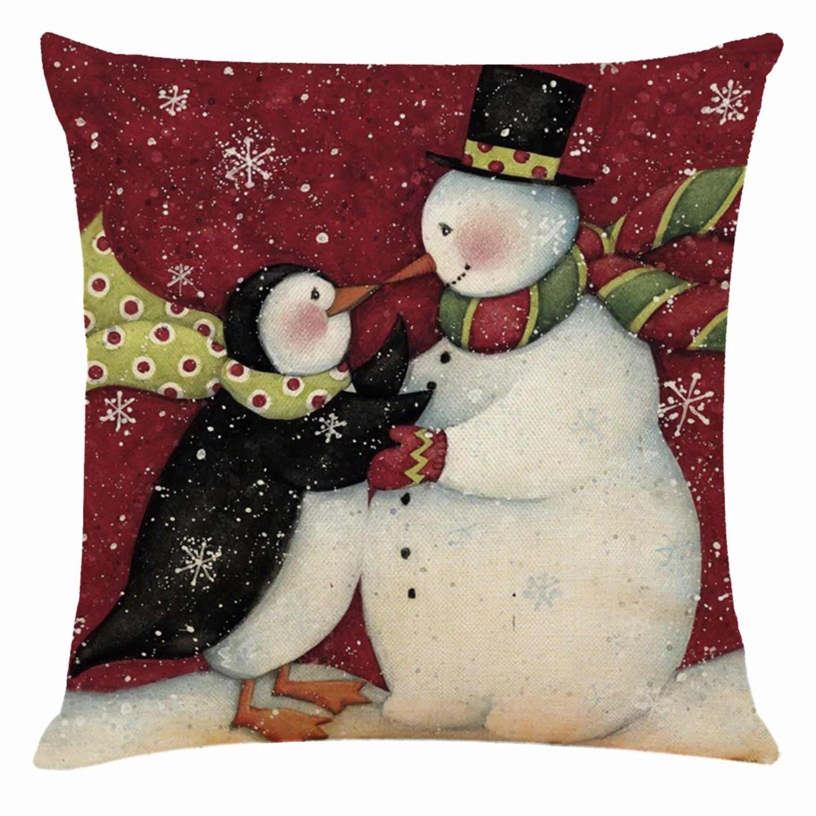 

Throw Christmas Home Car Cover Sofa Cushion Pattern Decor Case Case