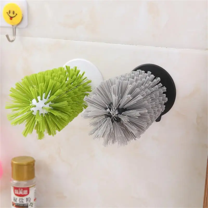 

Creative Lazy Sink Suction Cleaning Brush Cups Goblet Mugs Cleaner Strong Suction Lazy Vertical Kitchen Cleaning Tools