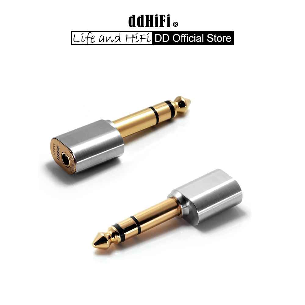 

Аудиоадаптер DD ddHiFi DJ65A с наружной резьбой 6,35 мм на внутреннюю резьбу 3,5 мм для настольных усилителей устройств с выходным портом 6,35 мм