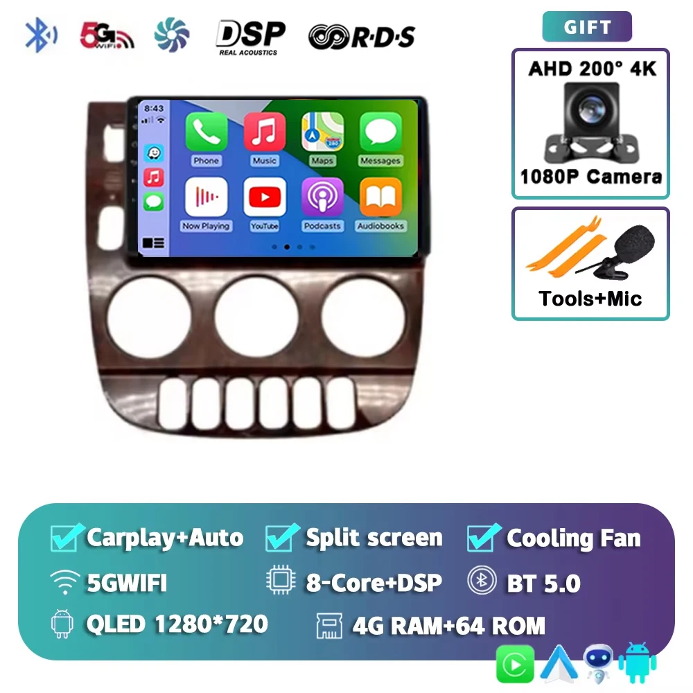 

Android 15 для Mercedes Benz M-Class W163 ML 1997-2005 2K QLED Android Автомобильный радиоприемник Мультимедийный видеоплеер GPS стерео CarPlay