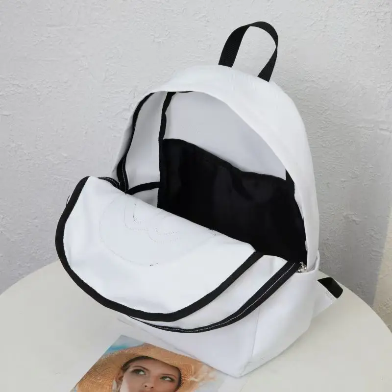 Детский рюкзак для Хэллоуина черно-белый школьный