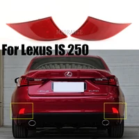 red led rear bumper reflector stop brake light black lens for lexus is250 is300 is350 2014 2015 rear taillights assembly