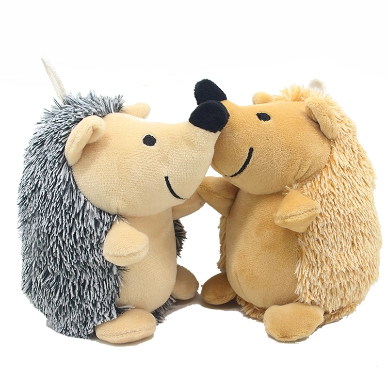 

Dog Squeaky Toys Cute Hedgehog Plush Dog Toys for Puppy Teething Interactive Dog Chew Toys for Small and Medium Dogs Training