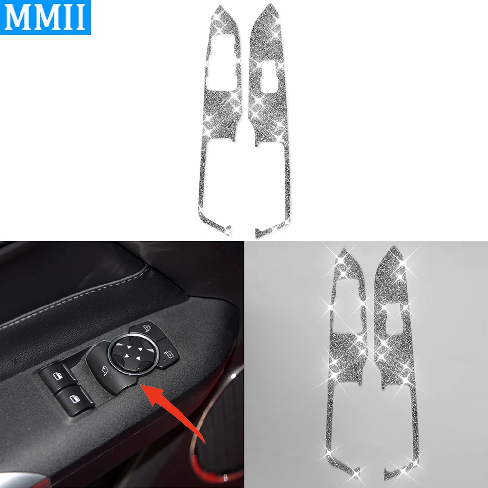 

Кристальные Стразы, панель управления подъемником окон, отделочные полосы, наклейка для интерьера автомобиля, декоративные аксессуары для ...