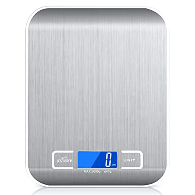 

Smart Digital Kitchen Scale With Tare Function Precision Kitchen Scale 5Kg / 1G Stainless Steel LCD Display