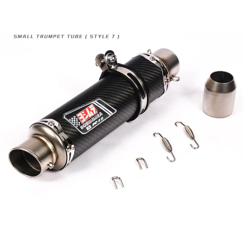 36-51mm Motorcycle Carbon fibers Exhaust Escape Moto Db Killer R11 Yoshimura For Z400 Xmax125 Scooter MT07 MT09 Z1000