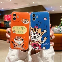 cute soft cartoon phone case for iphone 6 7 8 plus se 2 x xr xs 11 pro max 12 mini 13 promax tiger cases protector scratchproof