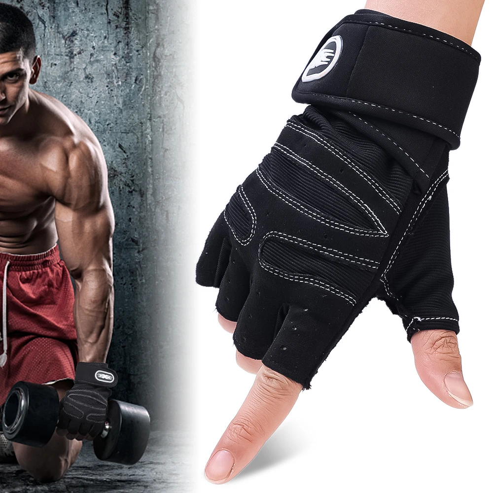 

Men Ladies Half Finger Gloves Breathable Shockproof Sports Gloves Outdoor Cycling Non-Slip Anti-Sweat Gloves Bike Accessories