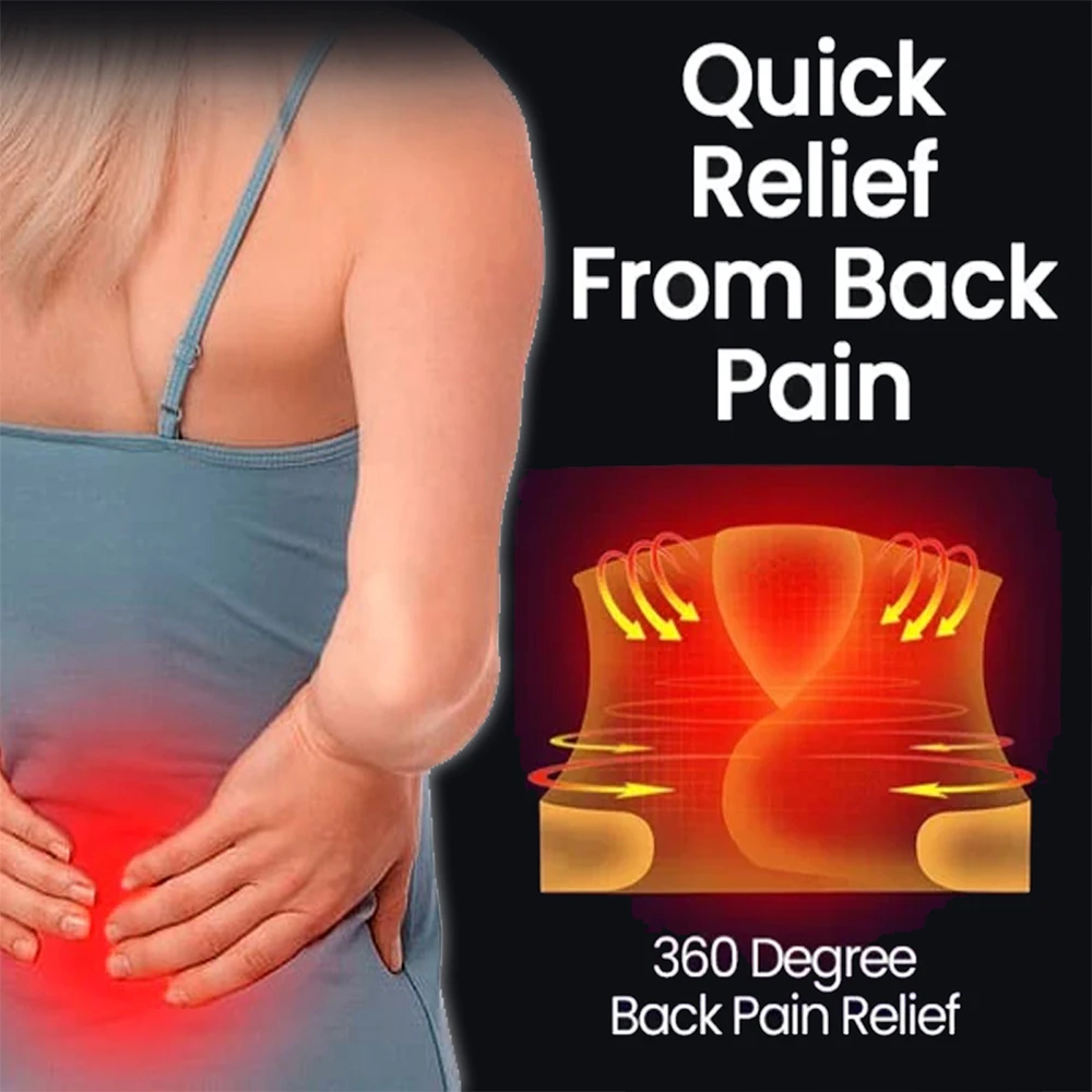 Самонагревающийся поясничный поддерживающий пояс ортопедический корсет для