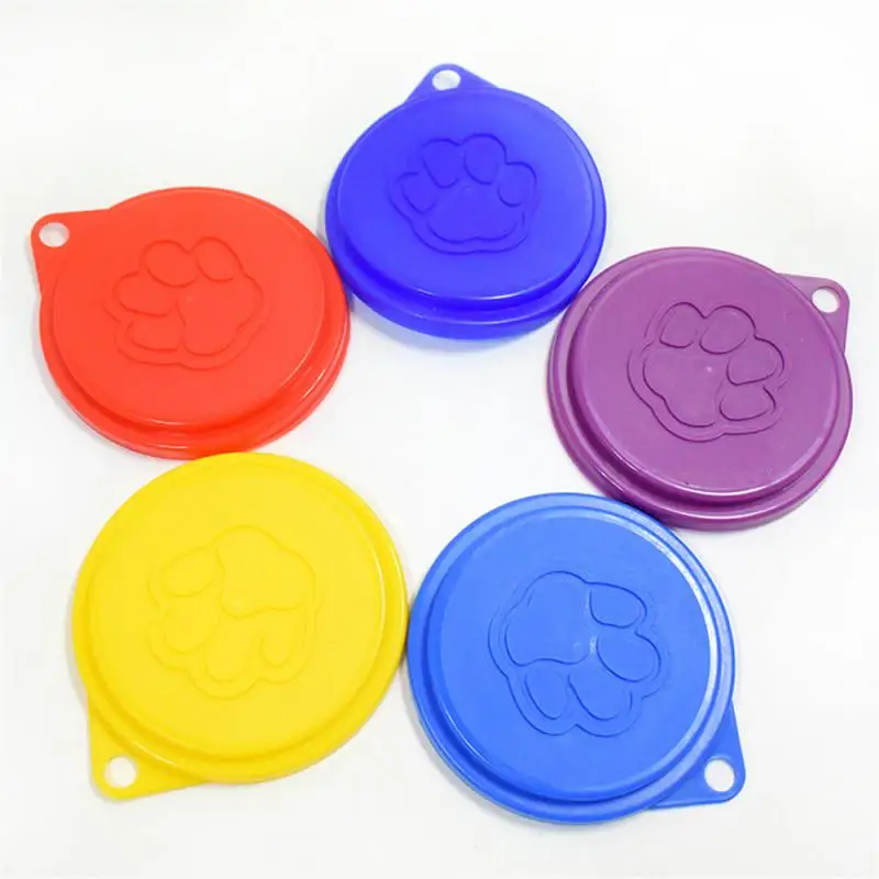 

Pet Food Tin Cover Plastic Lids Can Caps Fresh Top Covers Storage Reusable Food Storage Keep Fresh Tin Cover Cans Cap