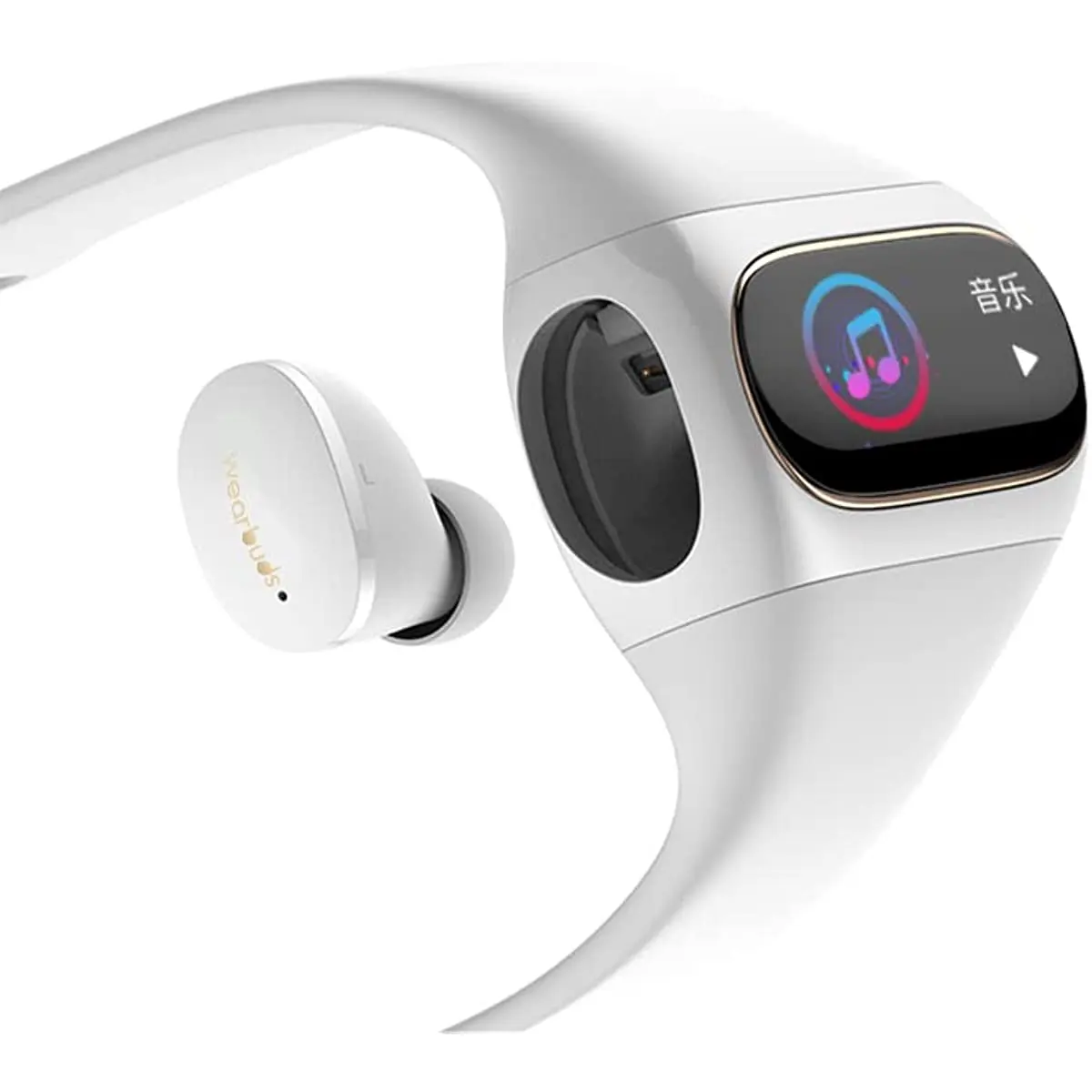 

Wearbuds Smart Watch with Wireless Earbuds,Fitness Tracker with Heart Rate Monitor Calorie Step Counter,Earbuds