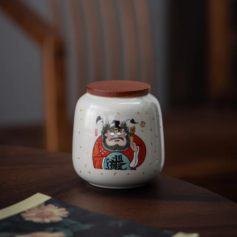 Zhong Kui Чайная банка Керамическая герметичная Маленькая упаковочная продукция для