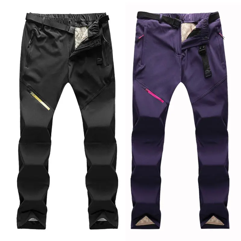 Мужские и женские лыжные штаны зимние водонепроницаемые для сноуборда снега 3 в 1