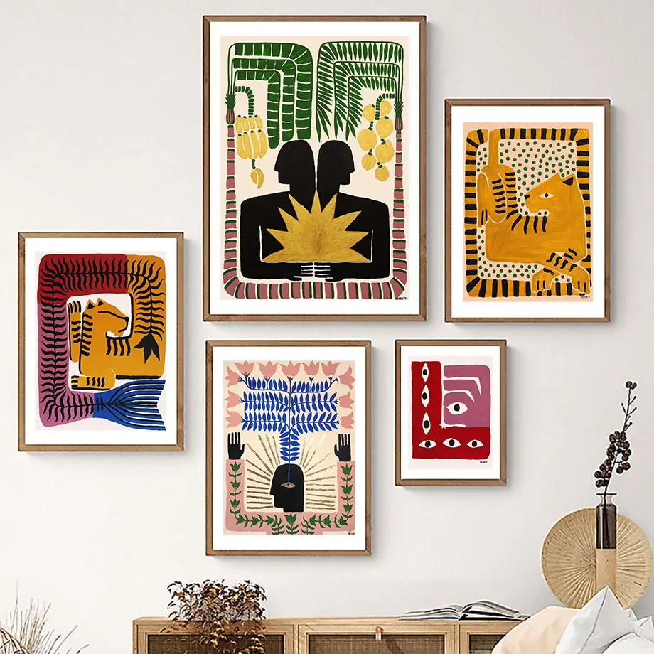 Абстрактный постер в стиле Древнего Египта