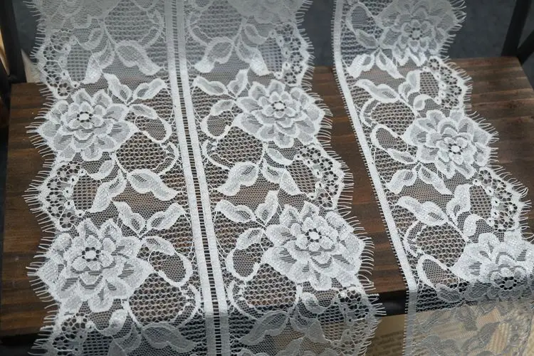 Изысканные бело-черные ресницы 3 метра Кружева Сделай Сам одежда юбка удлиненный