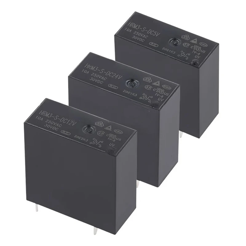 1ШТ Реле HRM3-S-DC5V 12V 24V-Набор нормально разомкнутых 4-контактных реле 10A250VAC HF36F-S |