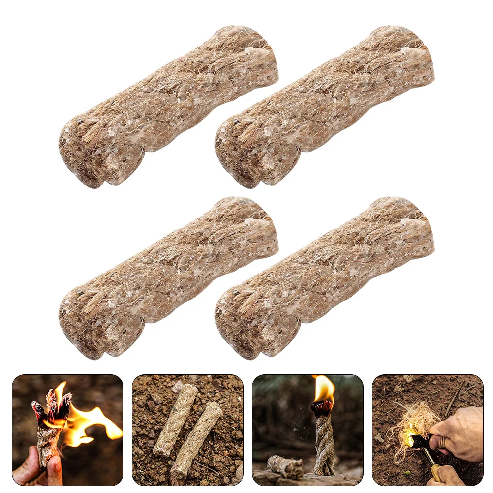 

Tinder Rope Cord Infused Wick Camping Survival Braided Wax Waxed Jute Lighter Tool Cords Outdoor Starting Natural Igniters Ropes